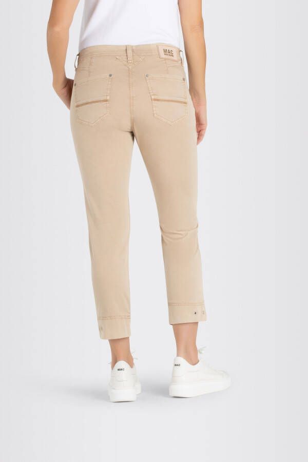 MAC cropped regular fit broek Rich Active bruin