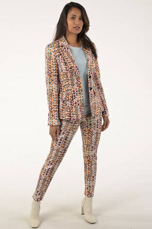 Marc Cain Straight Trousers , Paars, Dames