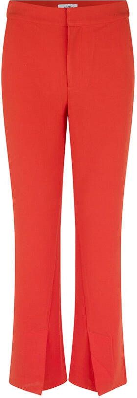 MbyM Rode geweven pantalon met splitjes annabella