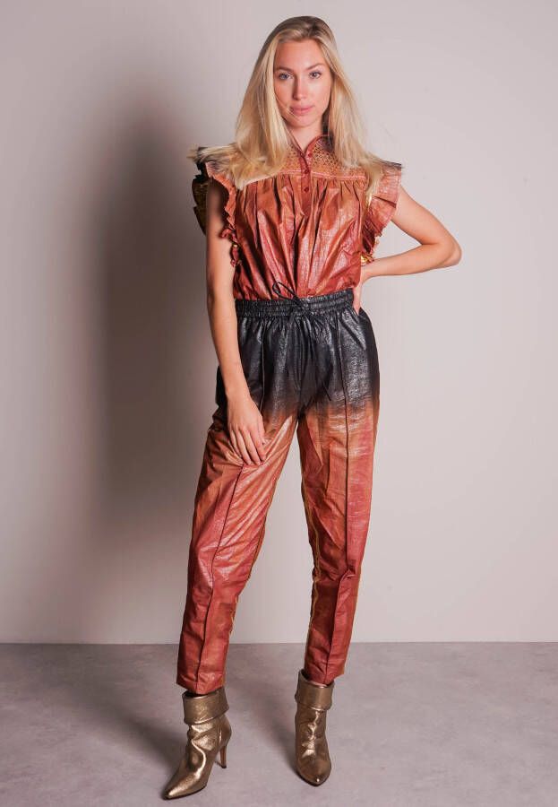 Mijn demoiselles Paris Skin Rood Pants , Rood, Dames