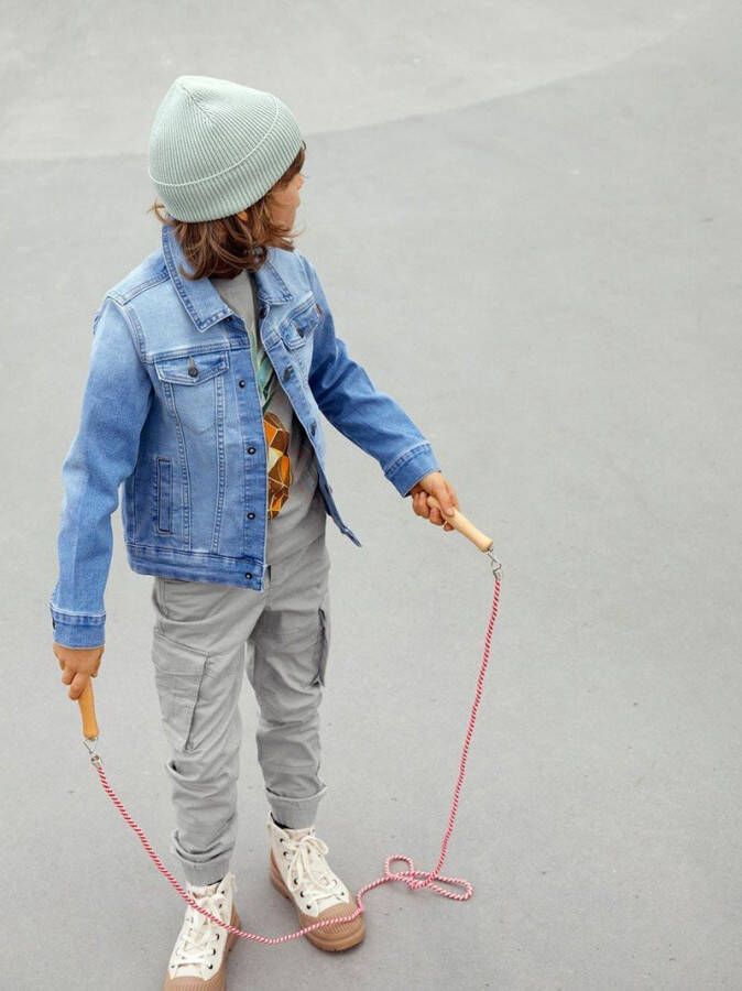 NAME IT KIDS skinny broek NITBAMGO grijs