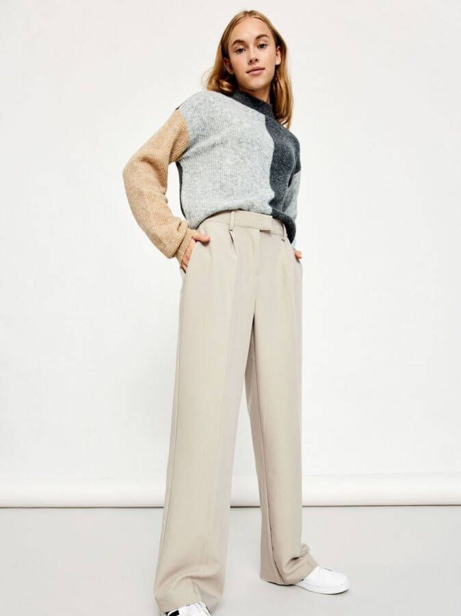 name it Twill broek wijde pijpen