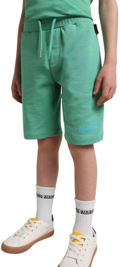 Napapijri sweatshort Box met logo mintgroen