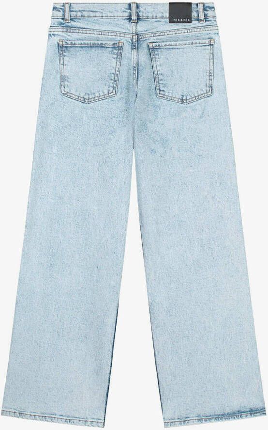 Nik & Nik Blauwe Flared Broek Lowy Denim Pants