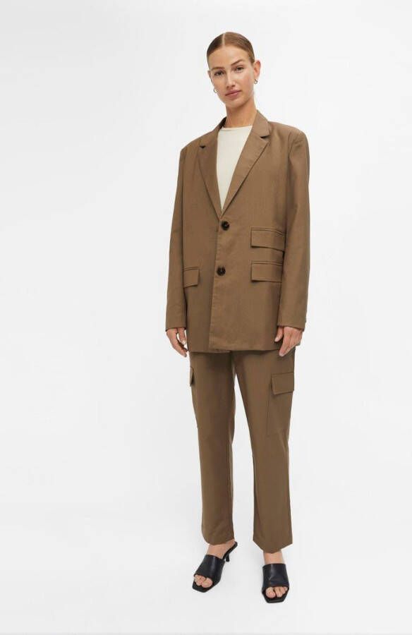 Object Cargo broek hoge taille