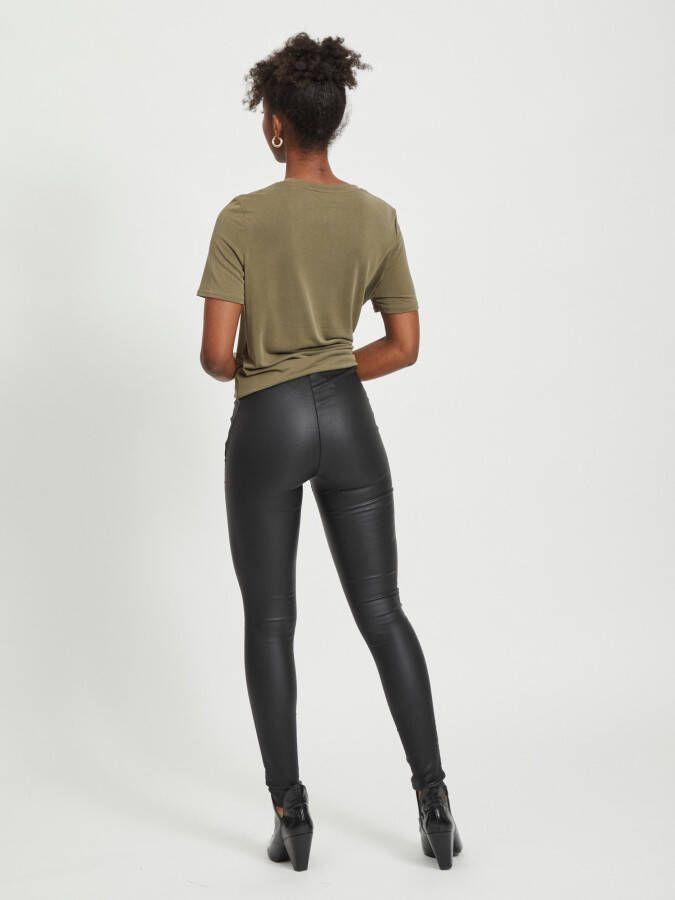 Object Collectors Item Legging Gecoate , Zwart, Dames