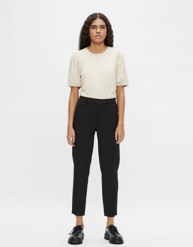 Object Collectors Item Objlisa Slim Pant , Zwart, Dames