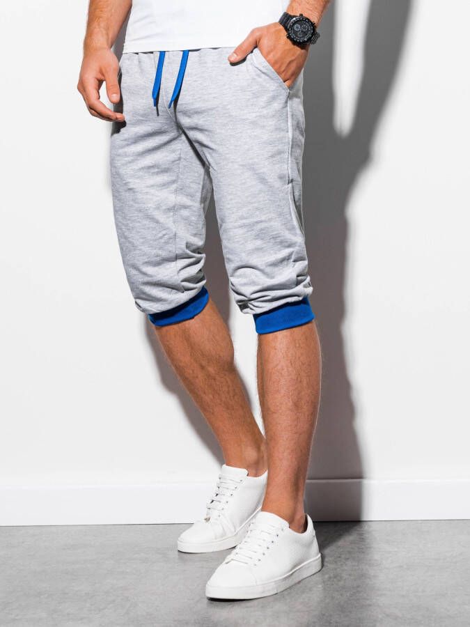 Ombre Herensweatshort p29 grijs/blauw