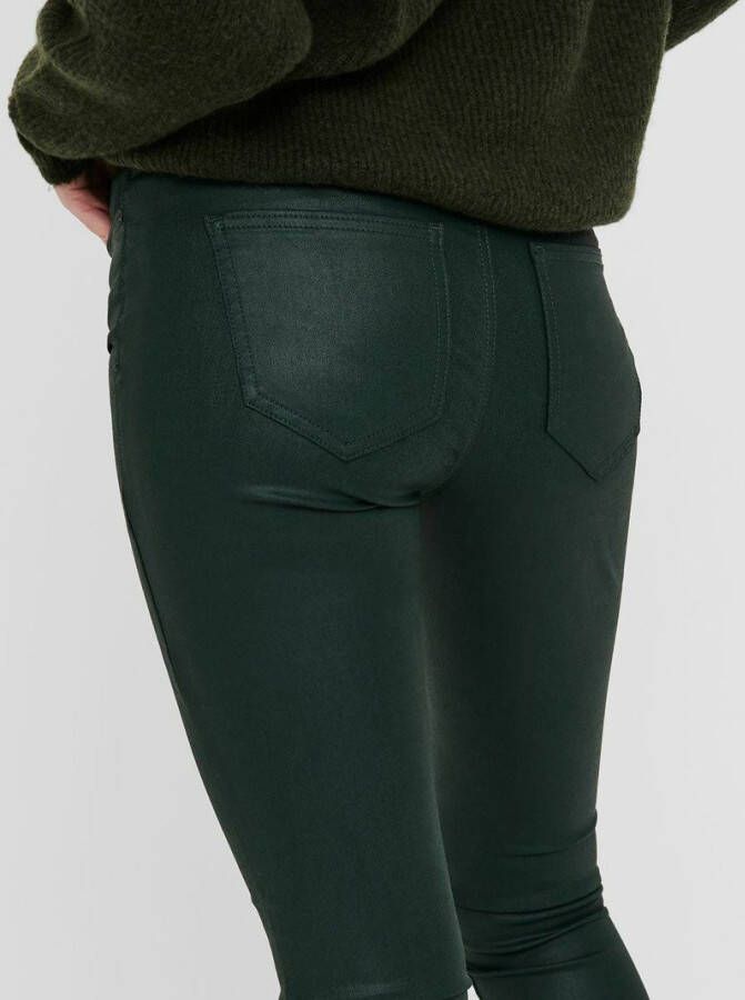 ONLY coated skinny broek ONLHUSH groen