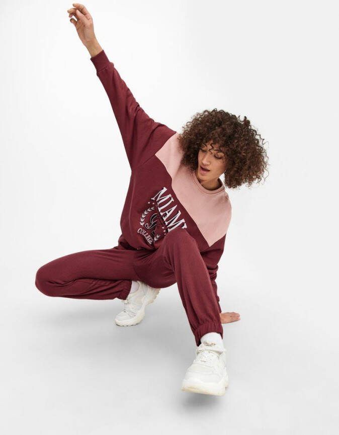 Only Jogpants ONLELCOS EMMA STRING PANTS JRS in uni of gedessineerd