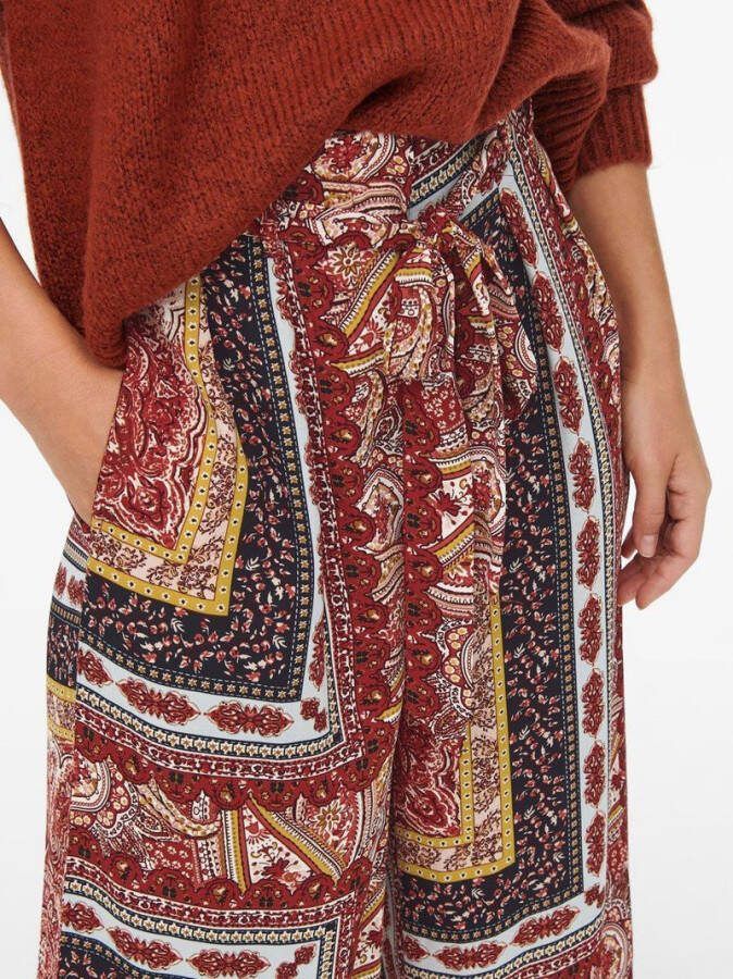 Only Broek wijd met print