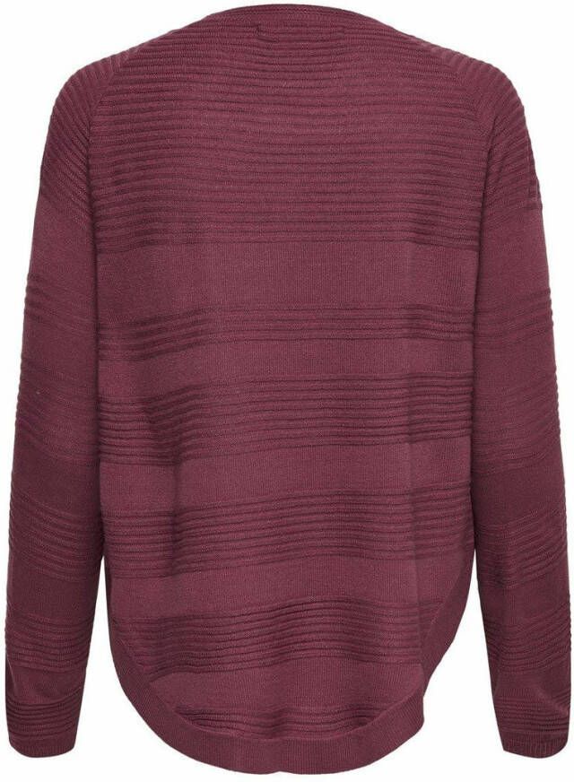 Only Knitted Pullover Solid , Bruin, Dames