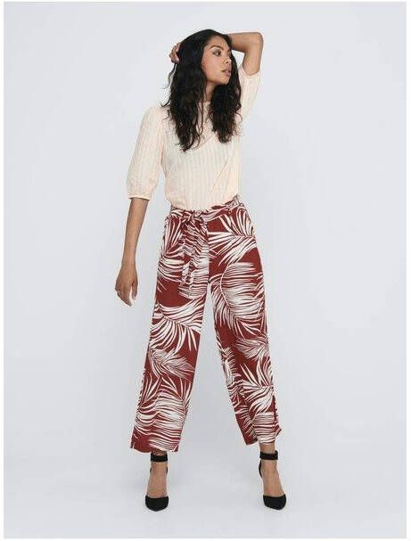 Only Wijde Broeken Oranje Dames