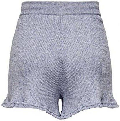 Only Lina Ruffle Shorts , Blauw, Dames