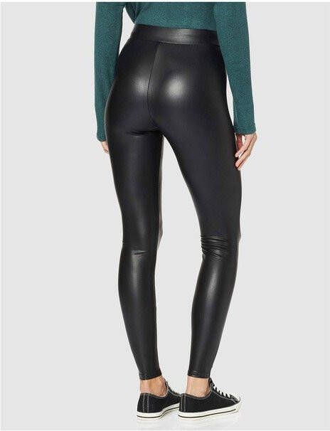 Only Imitatieleren broek ONLCOOL COATED LEGGING NOOS JRS