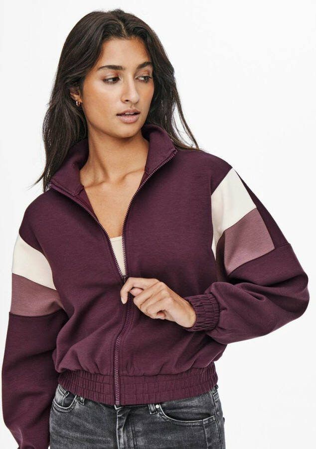 Only Sweatshirt hoge hals rits