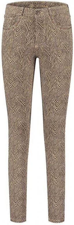 Parami Ivy Stud Safari Jacquard broek , Bruin, Dames