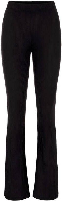 Pieces PCTOPPy MW uitlopende broek Noos , Zwart, Dames