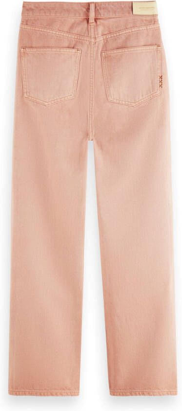 Scotch & Soda 162549 4489 high rise tailored straight leg pastel dyes pastel pink