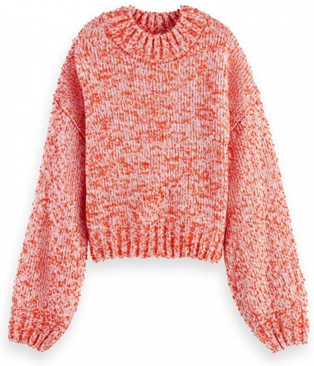 Scotch & Soda 164736 4527 scotch en soda relaxed fit crew neck boucle sweater elvis rose