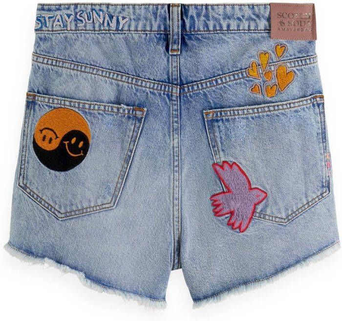 Scotch & Soda Denim Shorts , Blauw, Dames