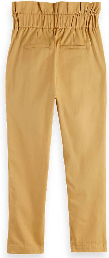 Scotch & Soda High rise twill broek met paperbag taille