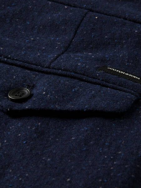 Scotch & Soda Mott slim fit chino in wolblend met stippenprint