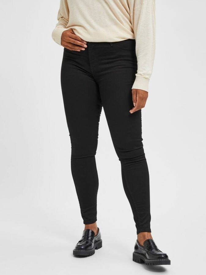 Selected Femme Jeggings curve high waist skinny fit