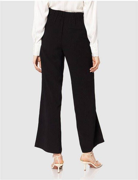 Selected Femme Zwarte Wijde Broek Tinni relaxed Mw Wide Pant B