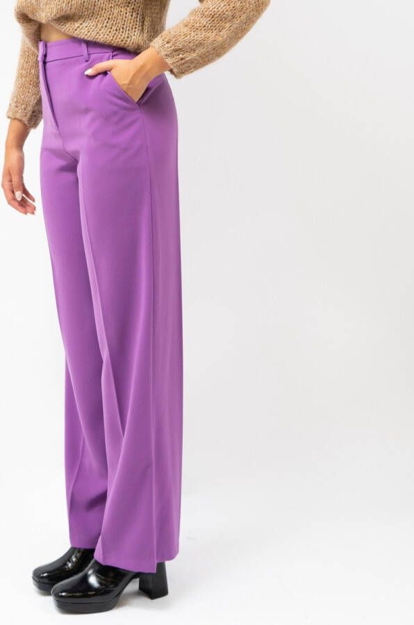 Silvian Heach CLIC broek met hoge taille , Paars, Dames