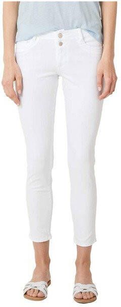 s.Oliver cropped skinny broek wit