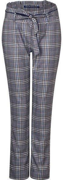 Paperbag-broek met ruitjes