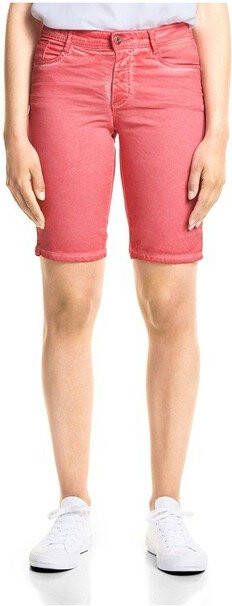 Casual bermuda Jane  hibiscus red