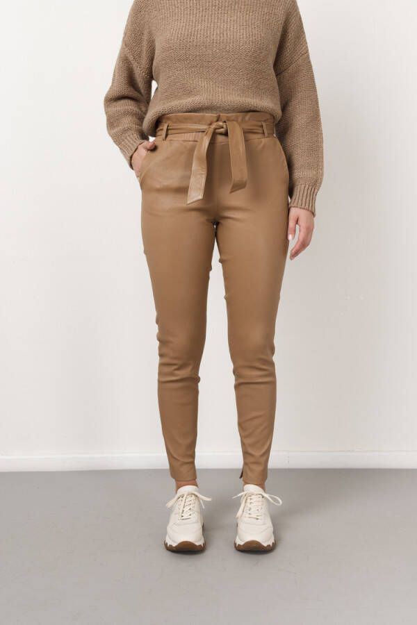 Arma Studio Lotte Praline Broek Camel Ar001L221200.01 , Bruin, Dames