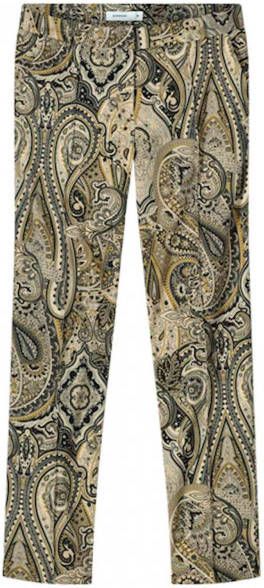 Summum Woman Broek paisley fantasie , Beige, Dames