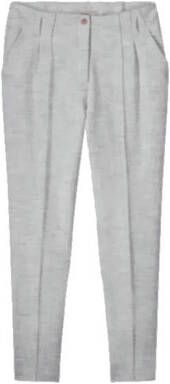 Summum Woman High waist tapered fit pantalon met gemê, leerd dessin