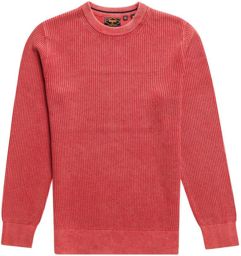 Superdry Academy dyed textured crew washed campus red(m6110283a 6jl )