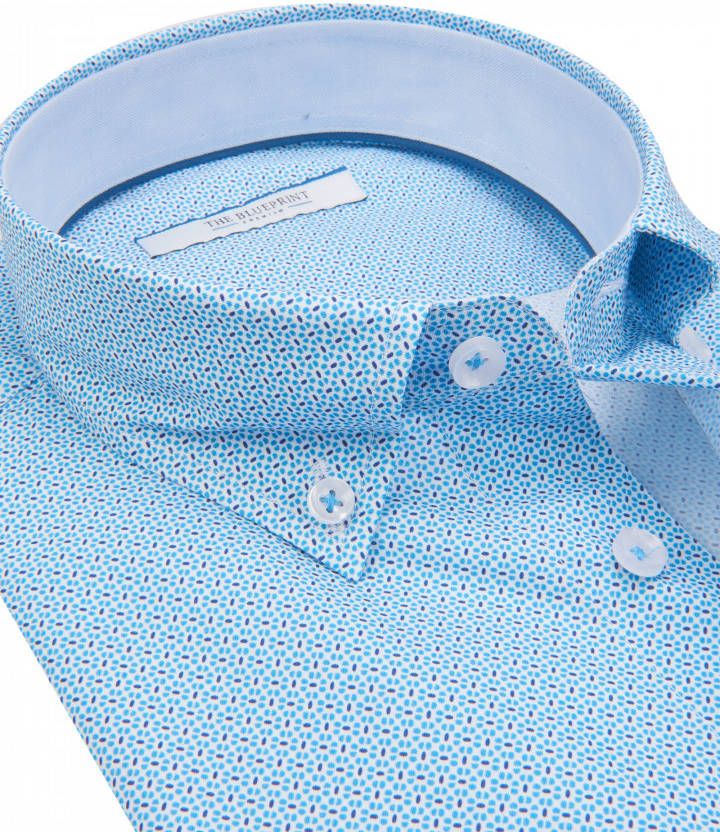 The BLUEPRINT Premium Heren Trendy Heren Overhemd LM