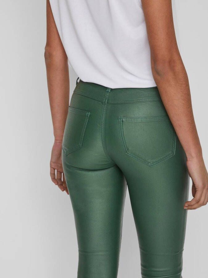 VILA skinny broek VICOMMIT groen