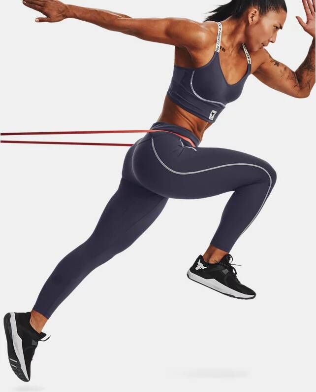Under Armour Dameslegging Project Rock Meridian Ankle TempeRood Staal/Summit Wit