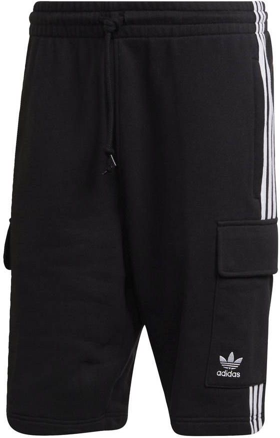 adidas Adicolor Classics 3 Stripes Cargo Shorts Zwart/Wit