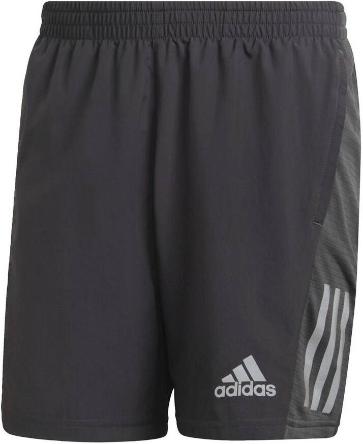 Adidas Own The Run straight fit hardloopshort met steekzakken