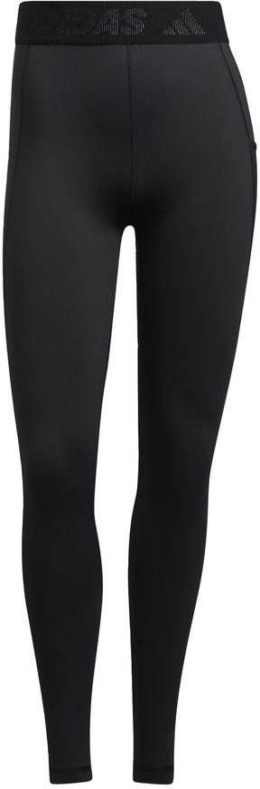 Adidas Techfit Badge Of Sport Tights Dames Leggings Black Poly Mesh