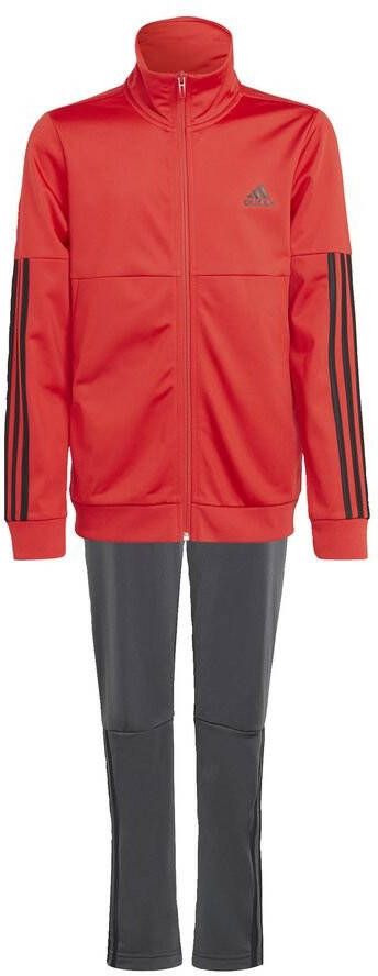 adidas Trainingspak 3 Stripes Team Rood/Zwart Kinderen