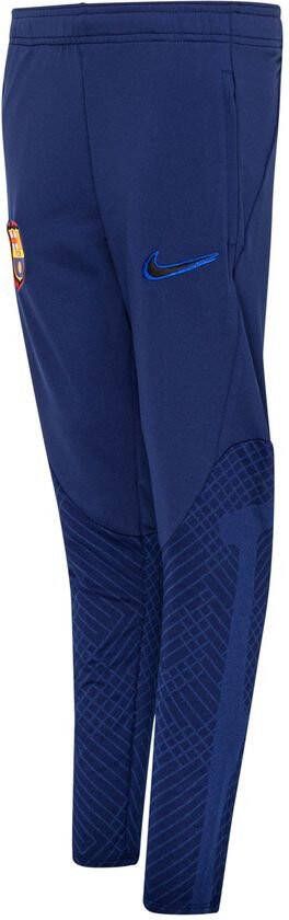 Nike Barcelona Trainingsbroek Dri FIT Strike Blauw/Oranje/Zwart Kinderen
