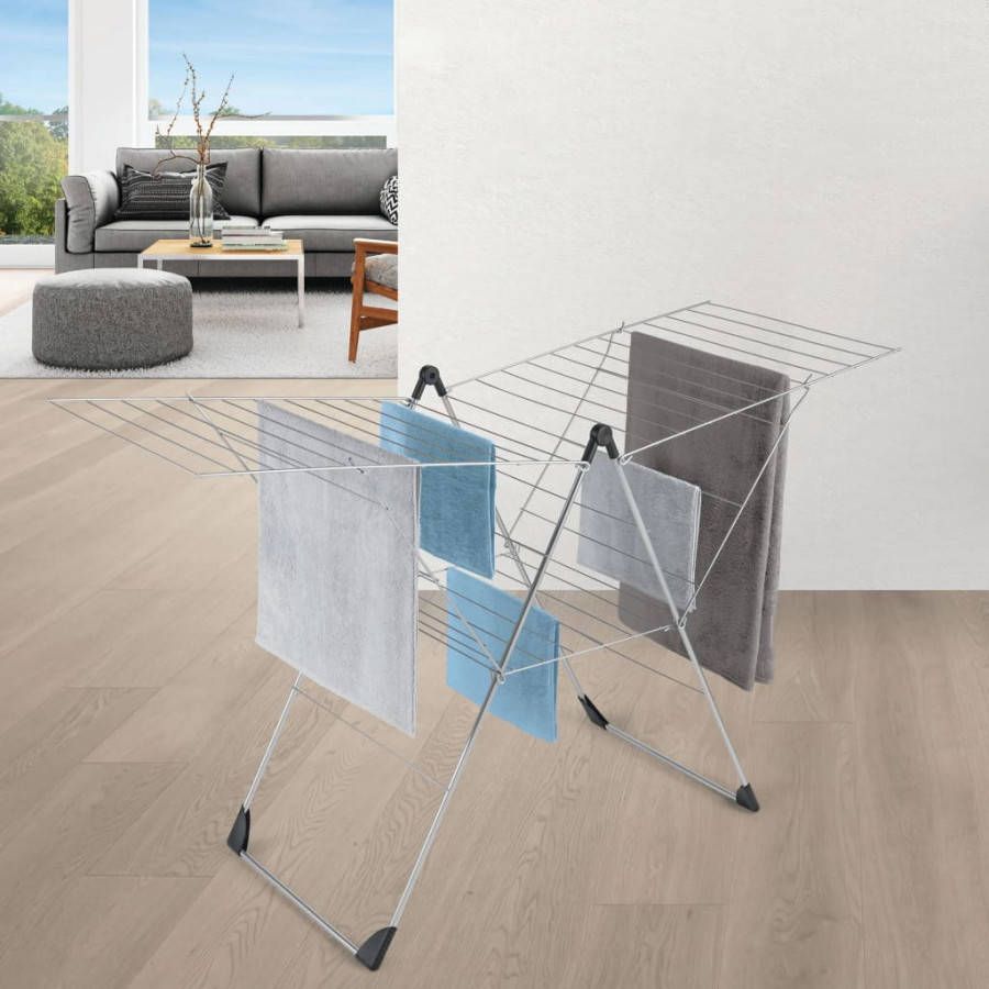 Metaltex /Tomado Droogrek Vento 30mtr Zilvergrijs