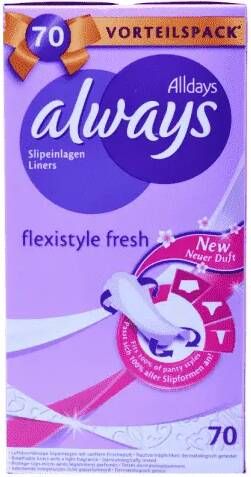 Always Alldays Inlegkruisjes Flexistyle Fresh 76 stuks