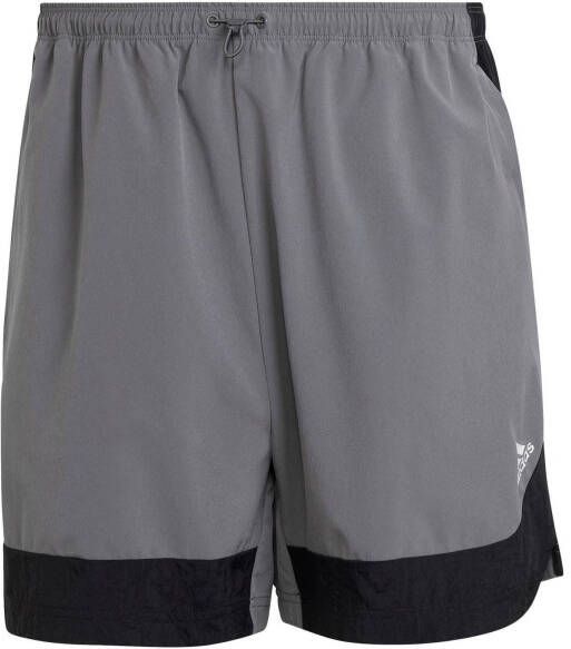 Adidas Performance joggingbroek lichtgrijs/zwart/wit