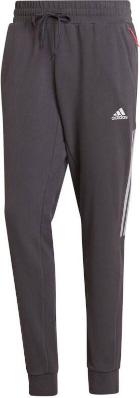 Adidas Tapered fit trainingsbroek met steekzakken en logo