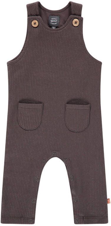 Babyface newborn baby regular fit tuinbroek grijs